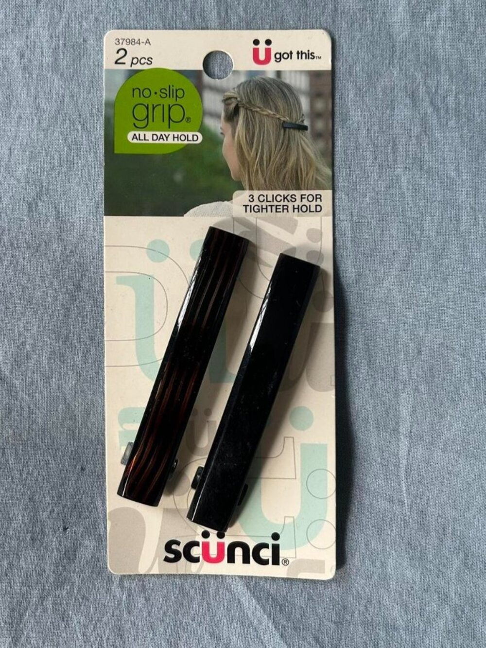 New Scunci Set of 2 Hairclips